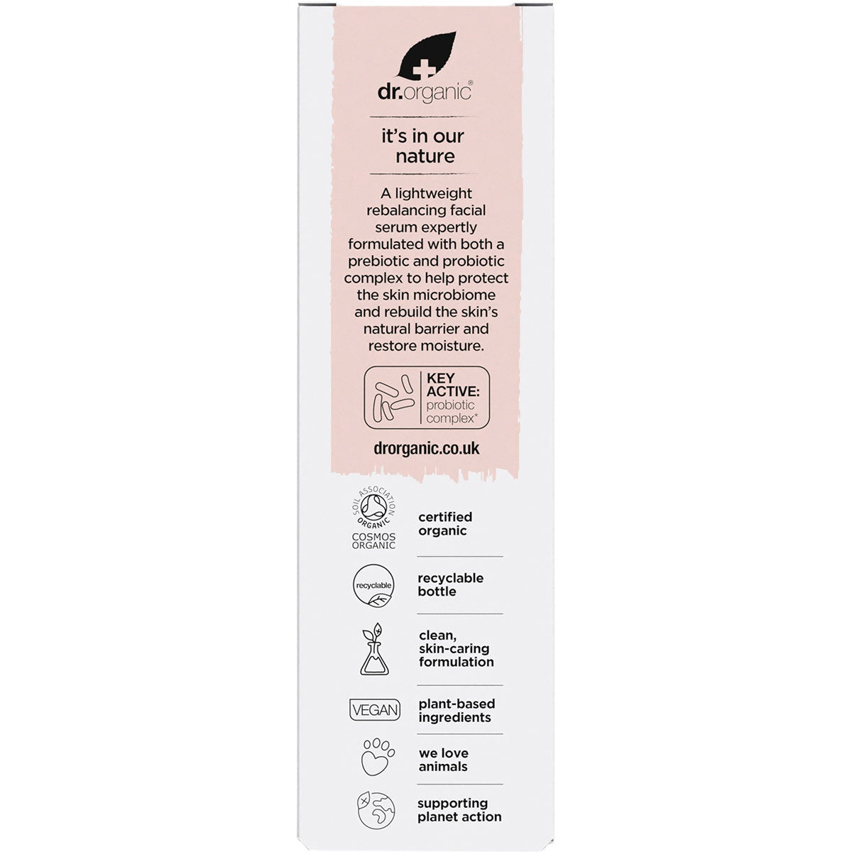 Dr Organic Skin Calm Probiotic Protection Serum 30ml