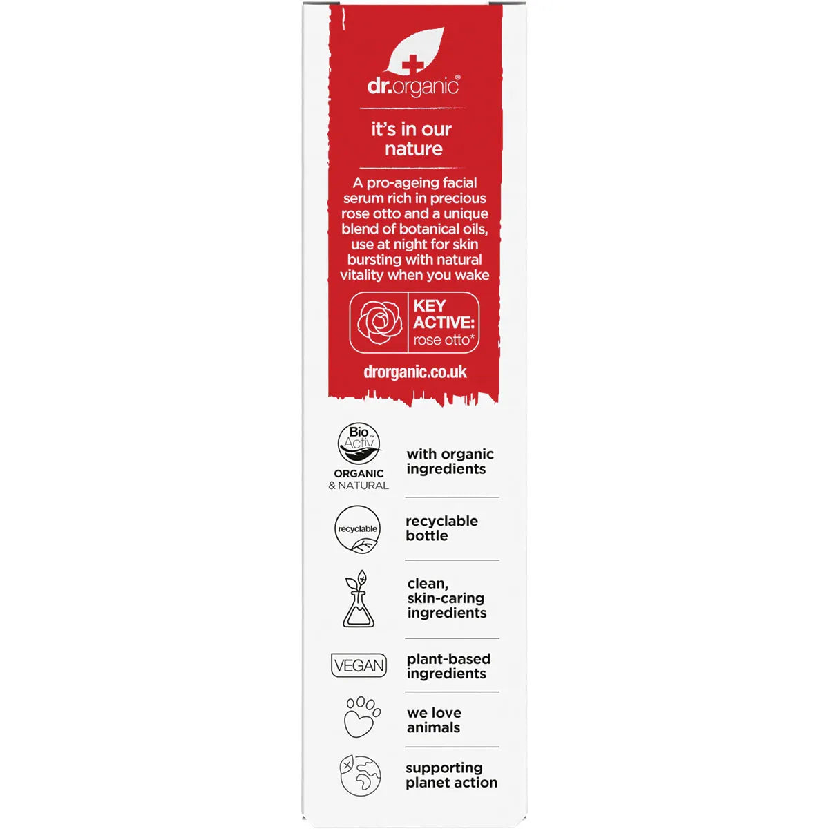 DR ORGANIC Facial Serum Organic Rose Otto 30ml