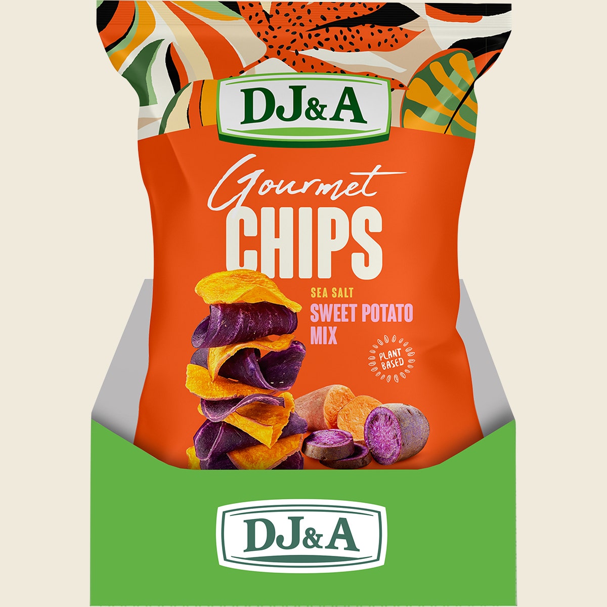 DJ&A Gourmet Chips Sweet Potato Mix Sea Salt 5x100g