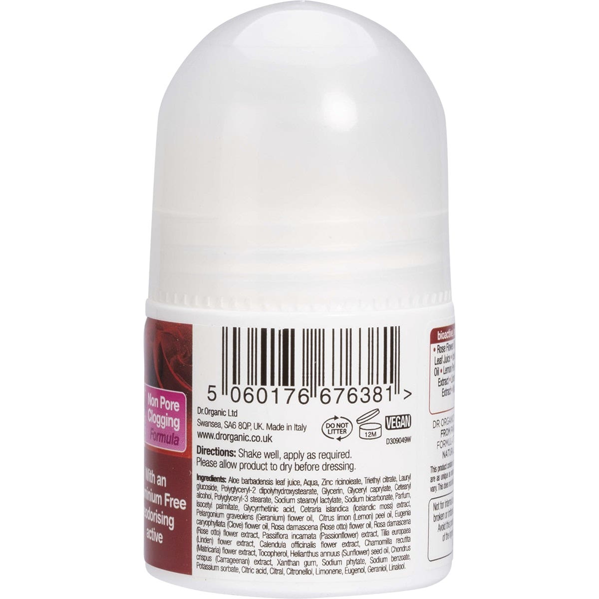 DR ORGANIC Roll-on Deodorant Organic Rose Otto 50ml
