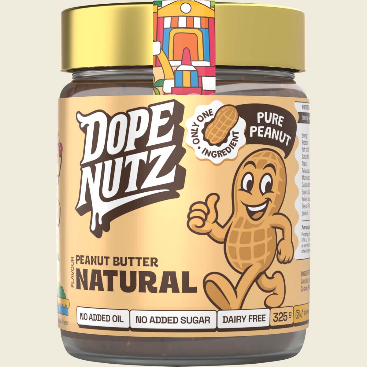Dope Nutz Peanut Butter Natural 325g
