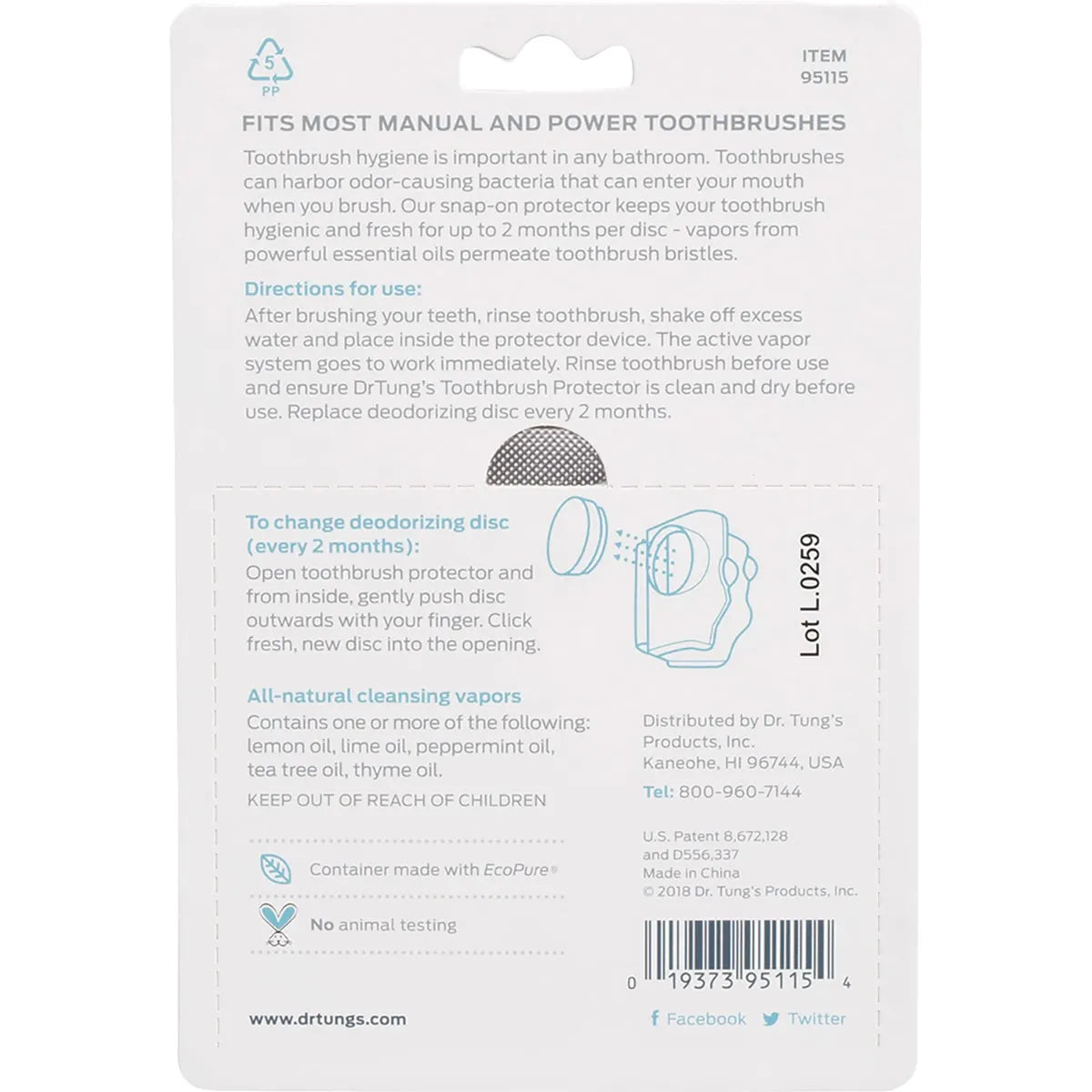 DR TUNG'S Toothbrush Protection Includes 2 Refills 2