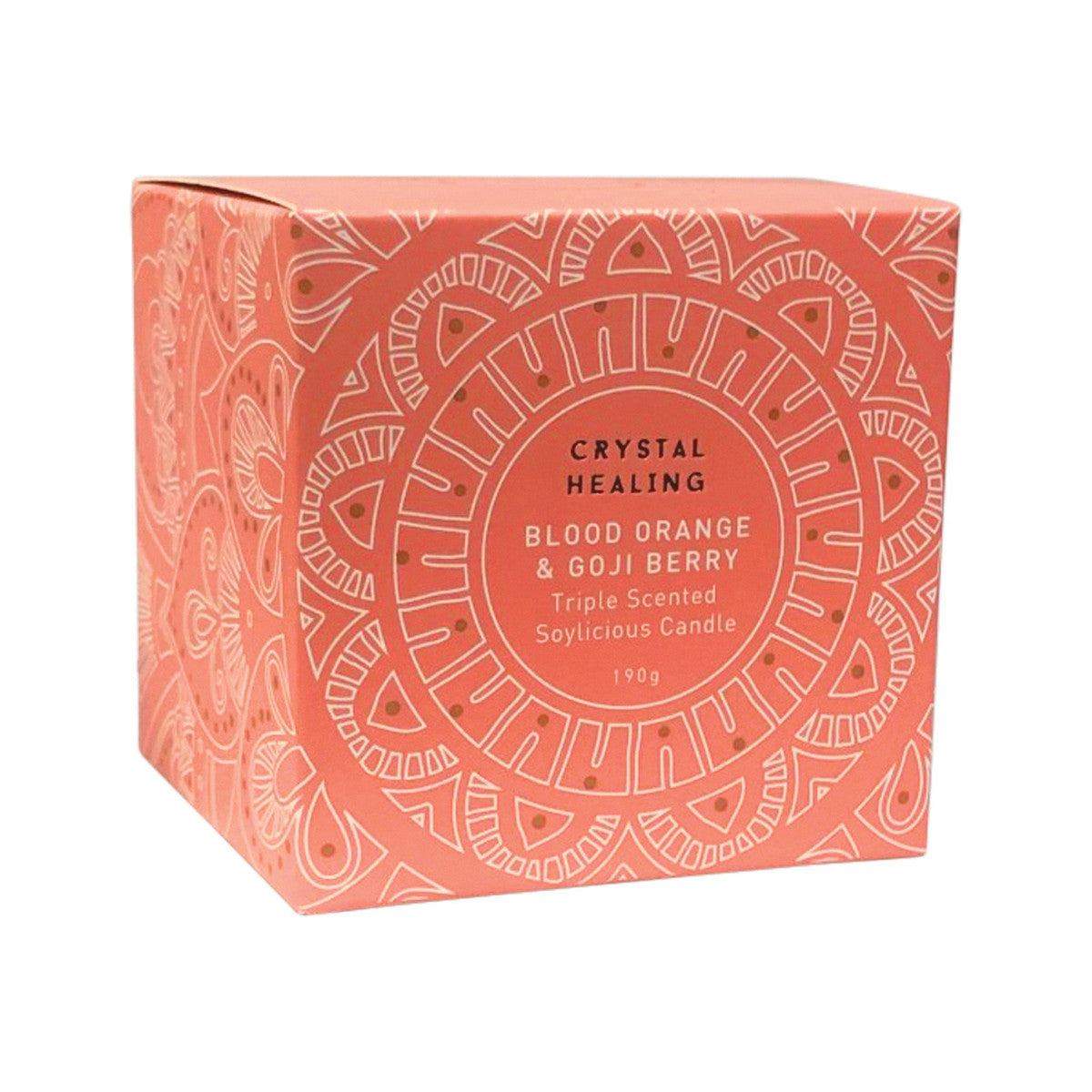 Distillery Fragrance House Soy Candle Crystal Healing (Blood Orange & Goji Berry) 190g