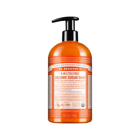 Dr. Bronner's Organic Sugar Soap 4-in-1 Tea Tree (pump) 710ml