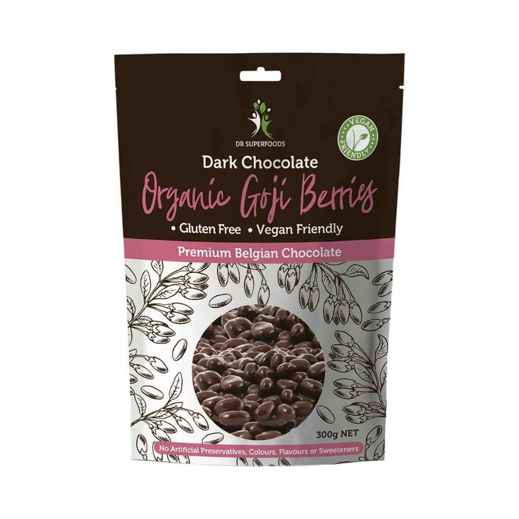 DR SUPERFOODS Goji Berries Organic - Dark Chocolate 300g