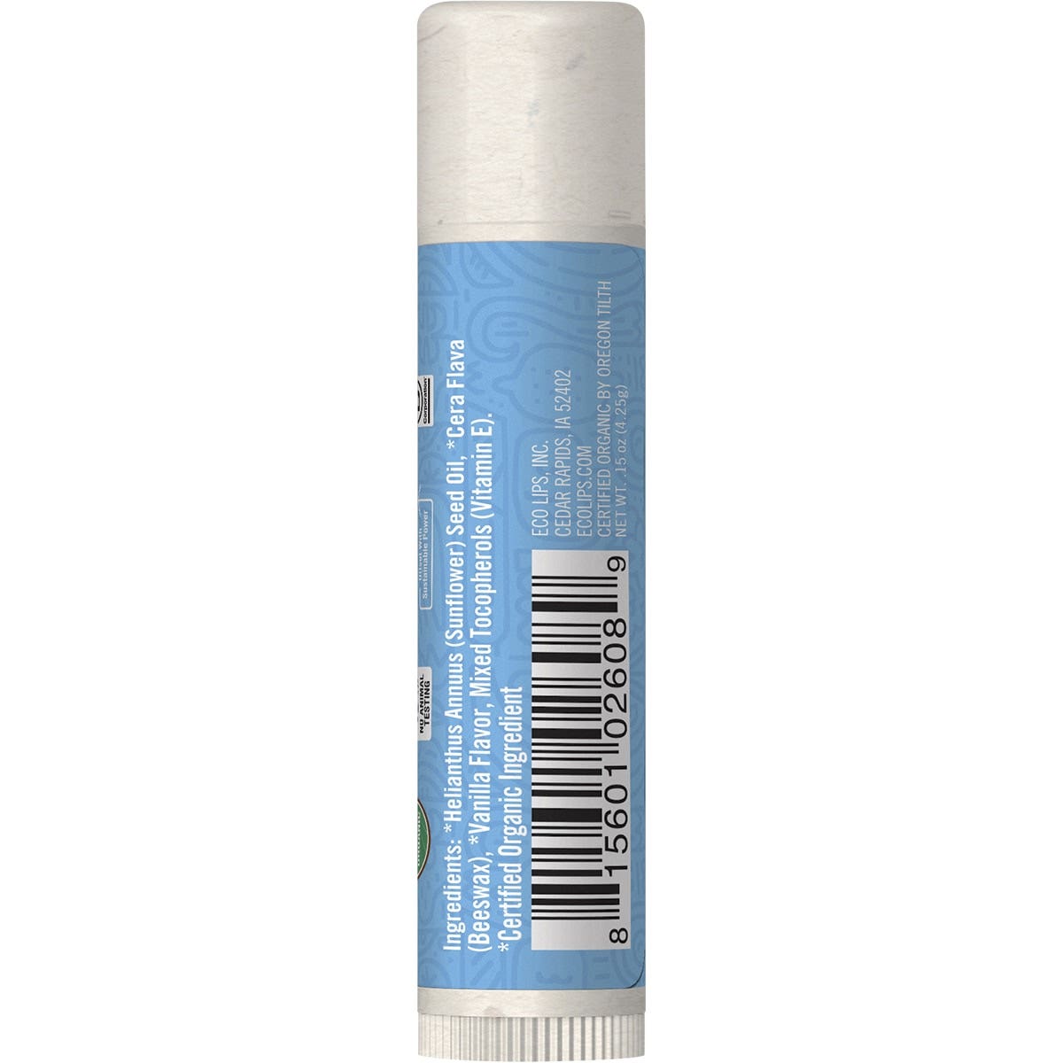 ECO LIPS Lip Balm Pure & Simple - Vanilla 4.25g 24PK