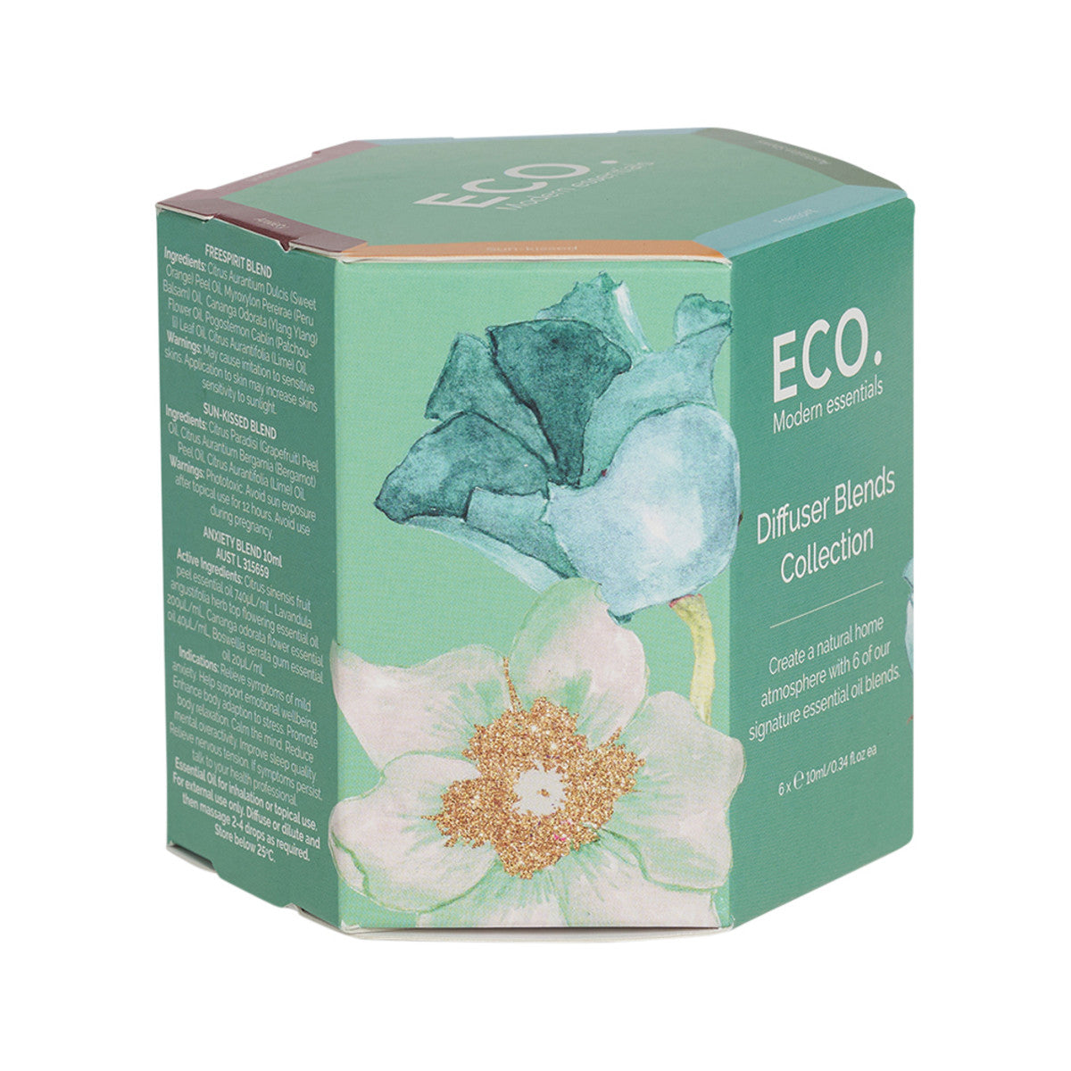 ECO. Modern Essentials Essential Oil Diffuser Blends Collection 10ml x 6 Pack
