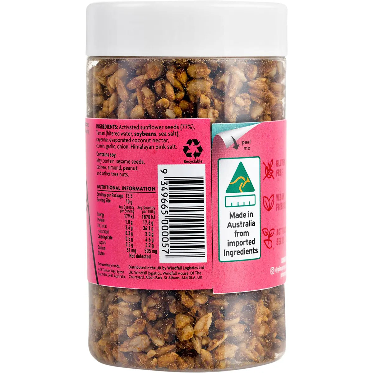 PIMP MY SALAD Spiced Activated Sunflower Seeds 5x135g