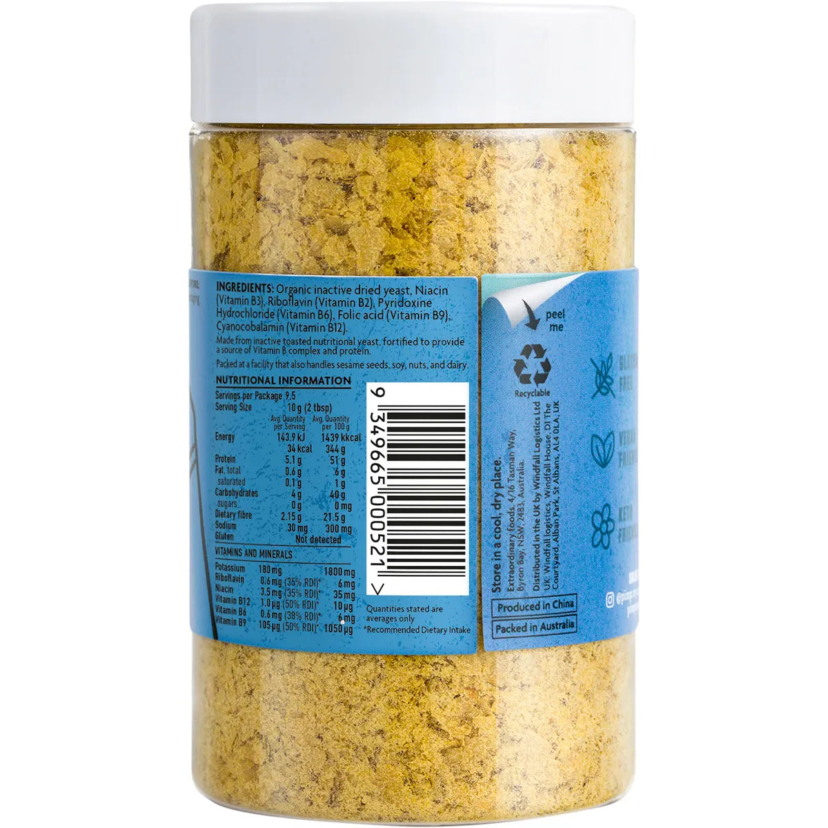 PIMP MY SALAD Organic Nutritional Yeast Flakes 5x95g