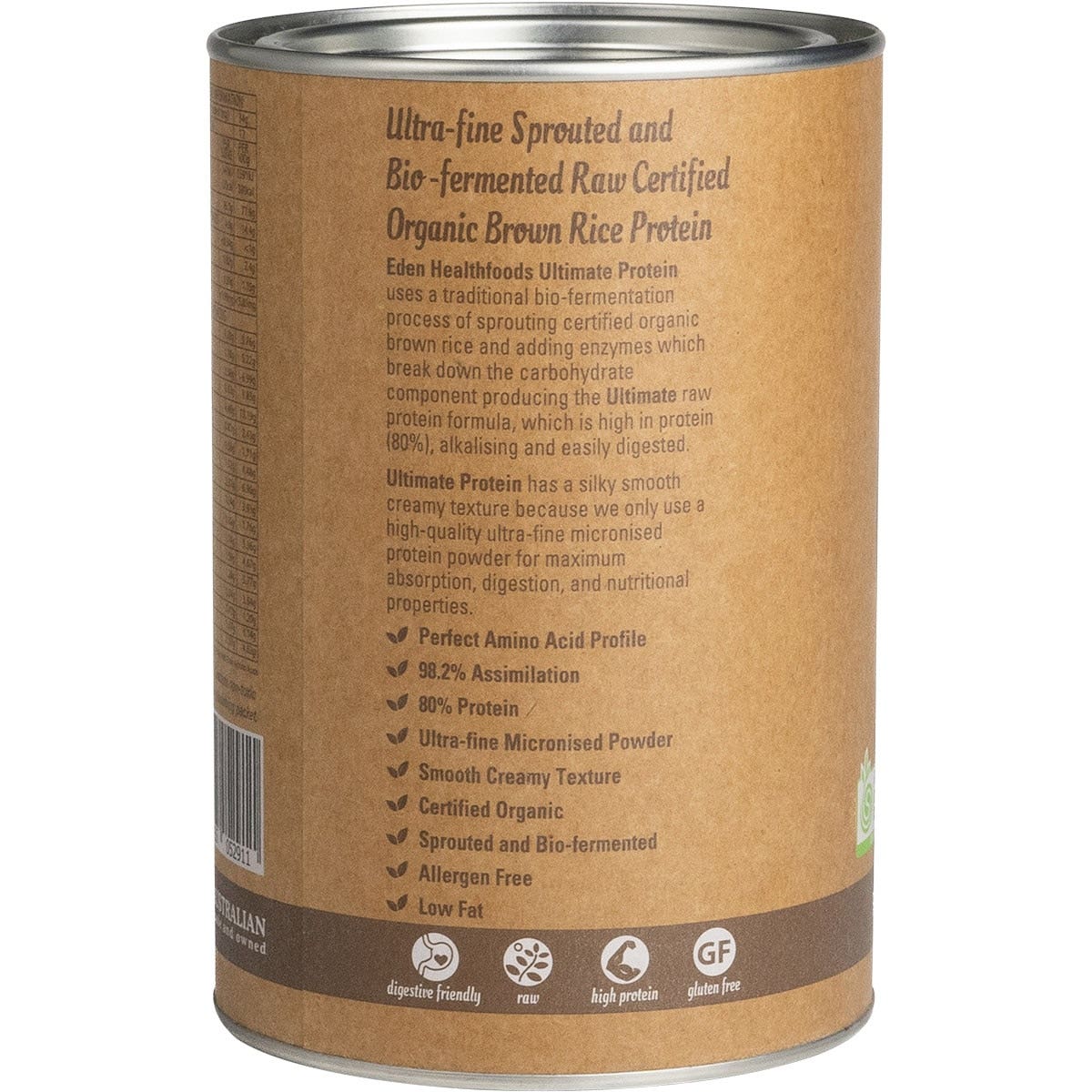 EDEN HEALTHFOODS Ultimate Protein Sprouted Brown Rice - Chocolate 400g