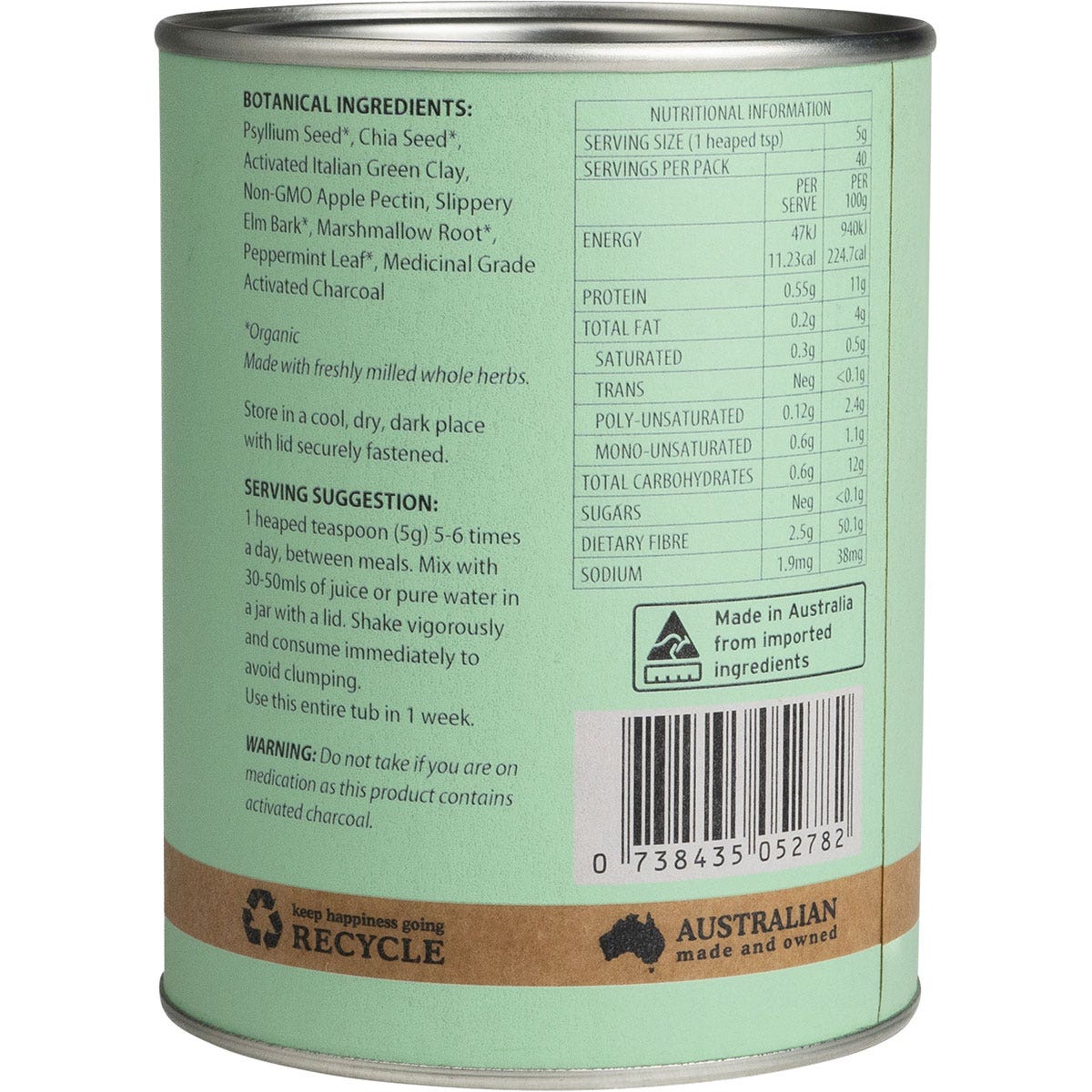 EDEN HEALTHFOODS IDF#2 Gut D-tox Week 2 200g
