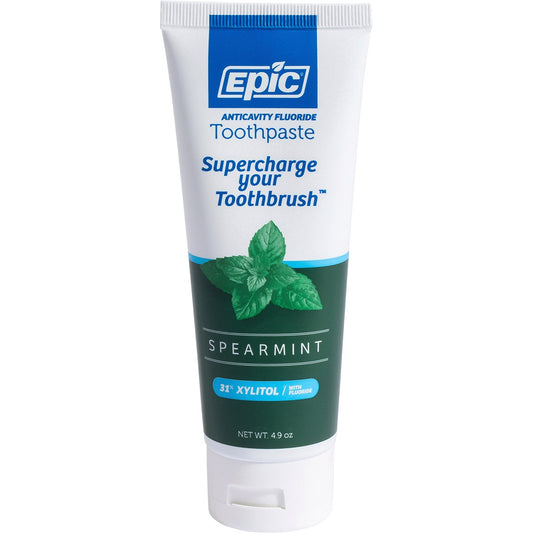 Epic Spearmint Toothpaste with Xylitol (with Fluoride) 4.9oz