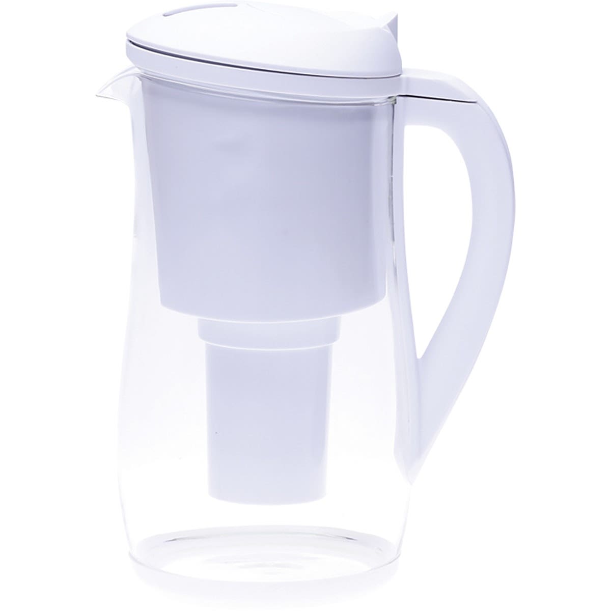 ECOBUD Gentoo GLASS Water Filter Jug WHITE 1.5L