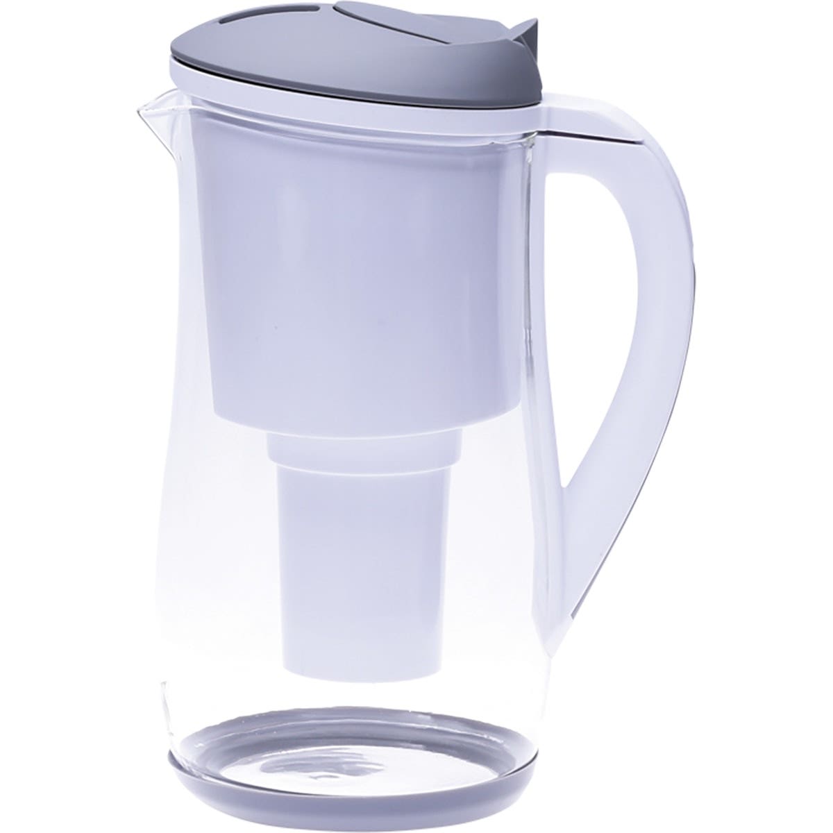 ECOBUD Gentoo Glass Water Filter Jug Grey & White 1.5L