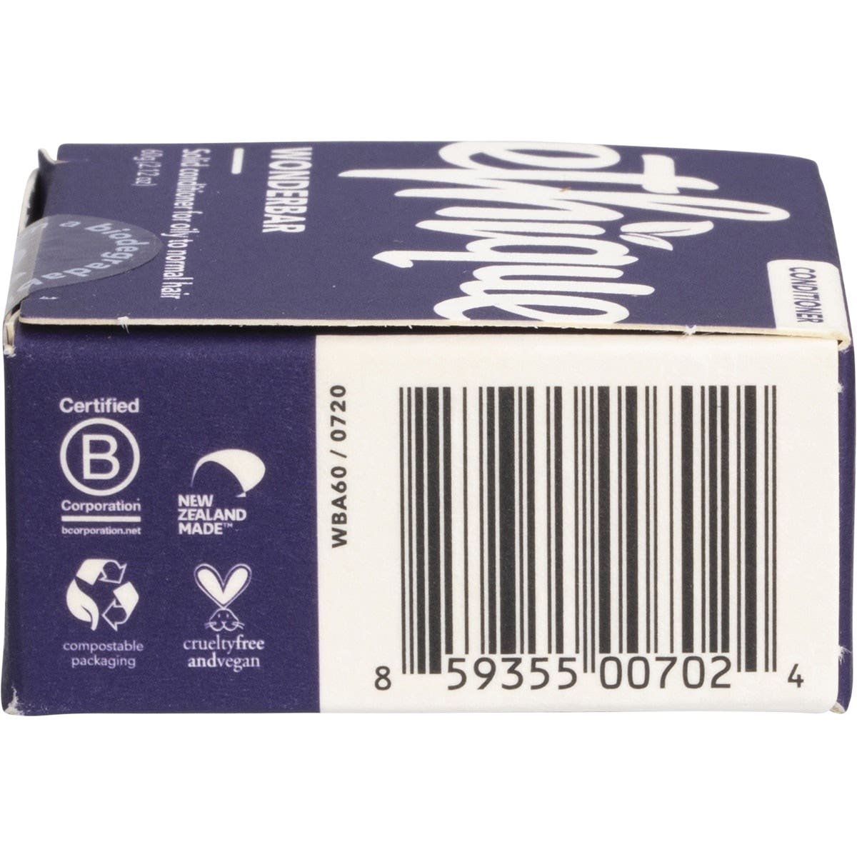 ETHIQUE Solid Conditioner Bar Wonderbar - Oily Or Normal Hair 60g