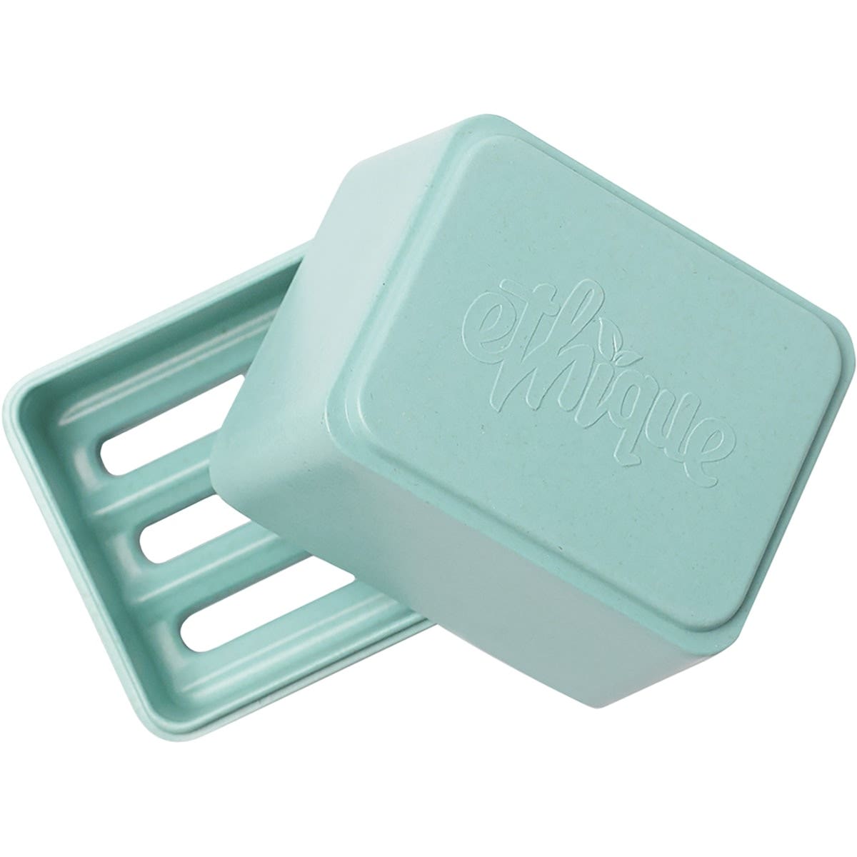 ETHIQUE Bamboo & Cornstarch Shower Container Aqua 1