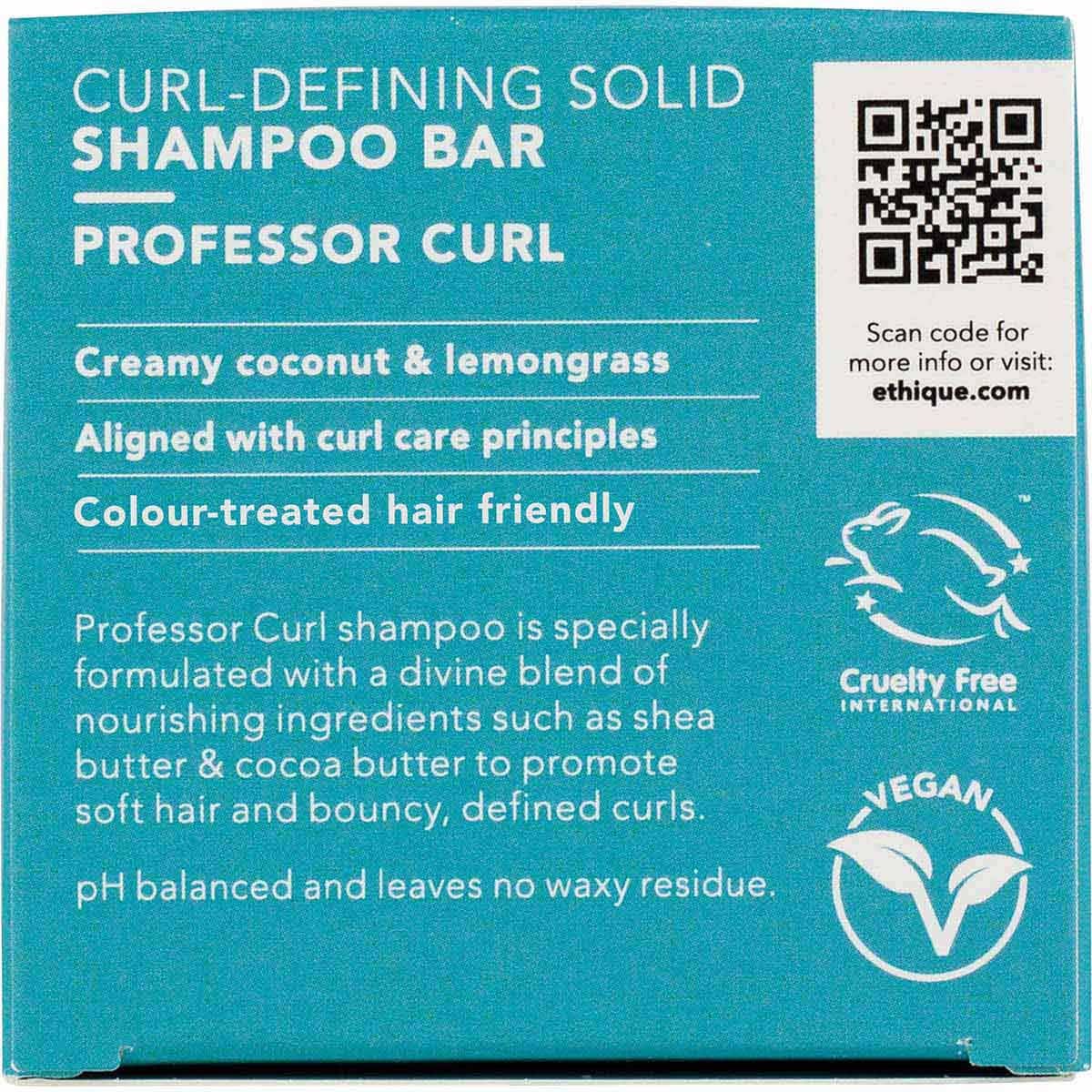 ETHIQUE Solid Shampoo Bar Professor Curl - Curly Hair 108g
