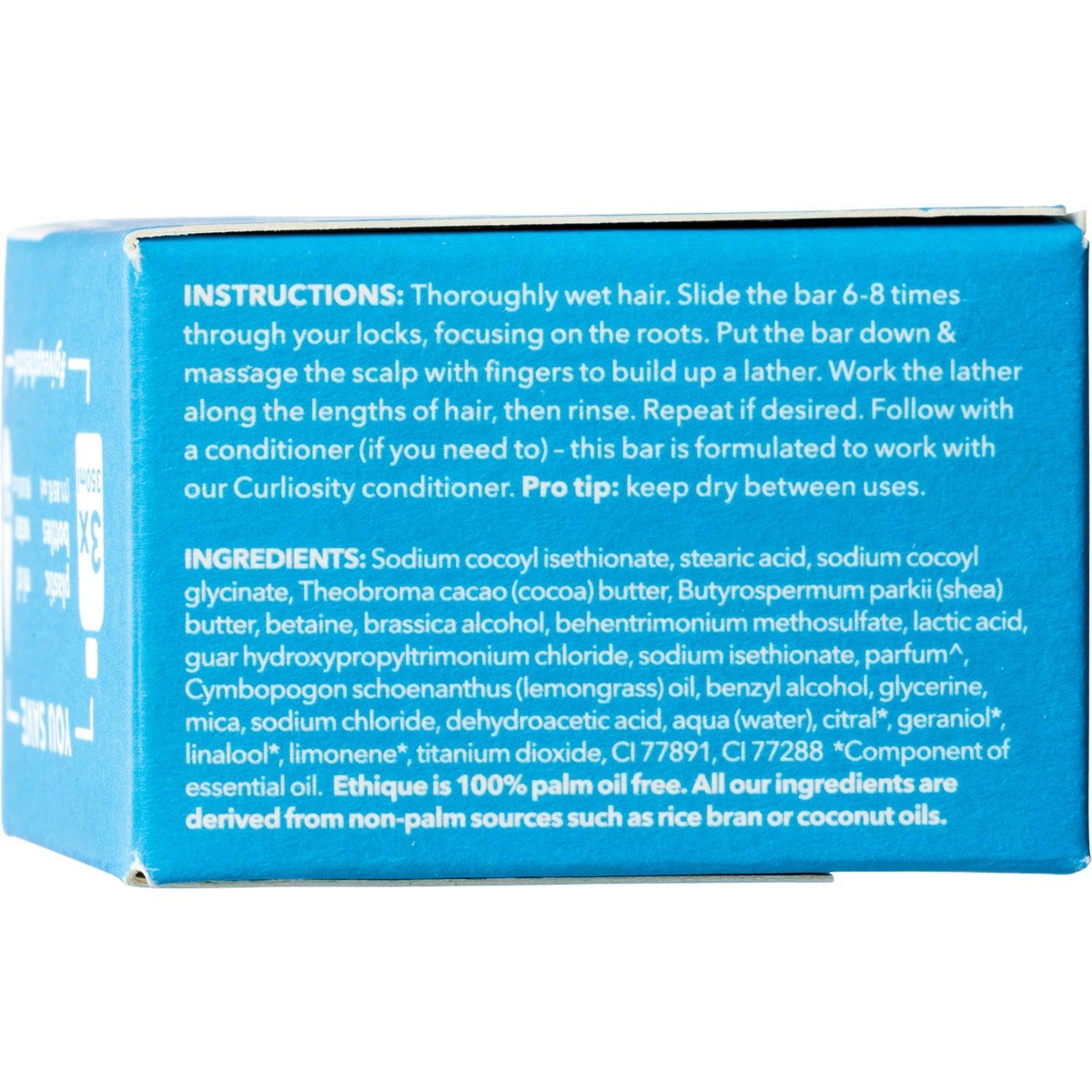 ETHIQUE Solid Shampoo Bar Professor Curl - Curly Hair 108g