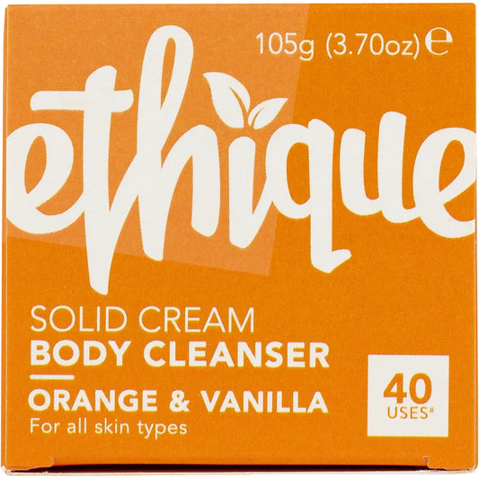 ETHIQUE Solid Cream Body Cleanser Orange & Vanilla 105g