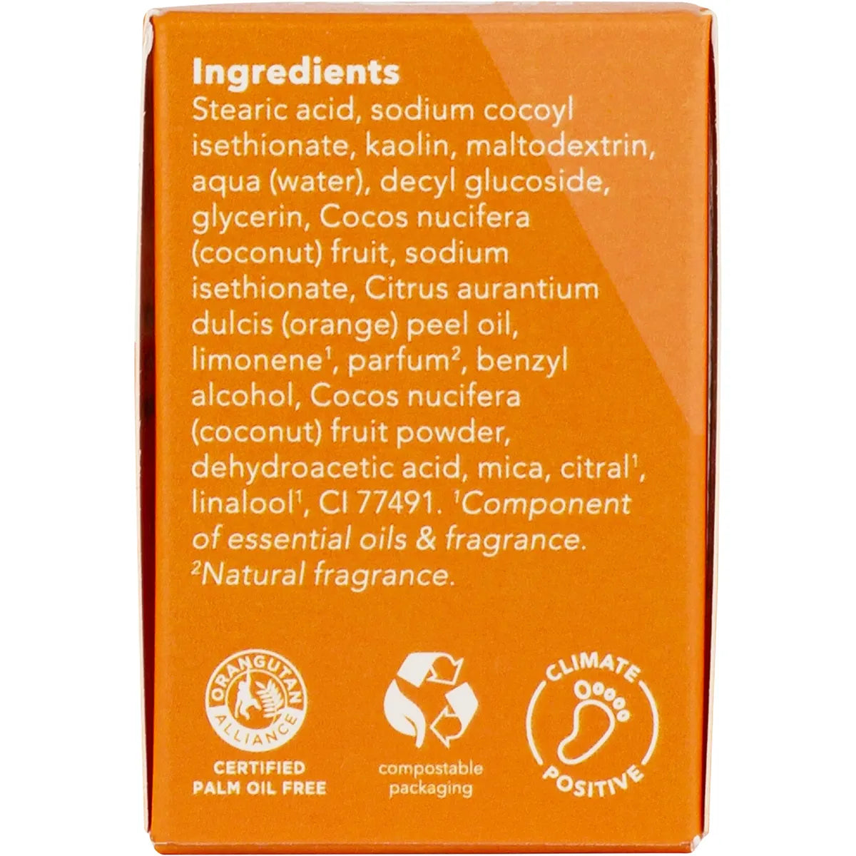 ETHIQUE Solid Cream Body Cleanser Orange & Vanilla 105g