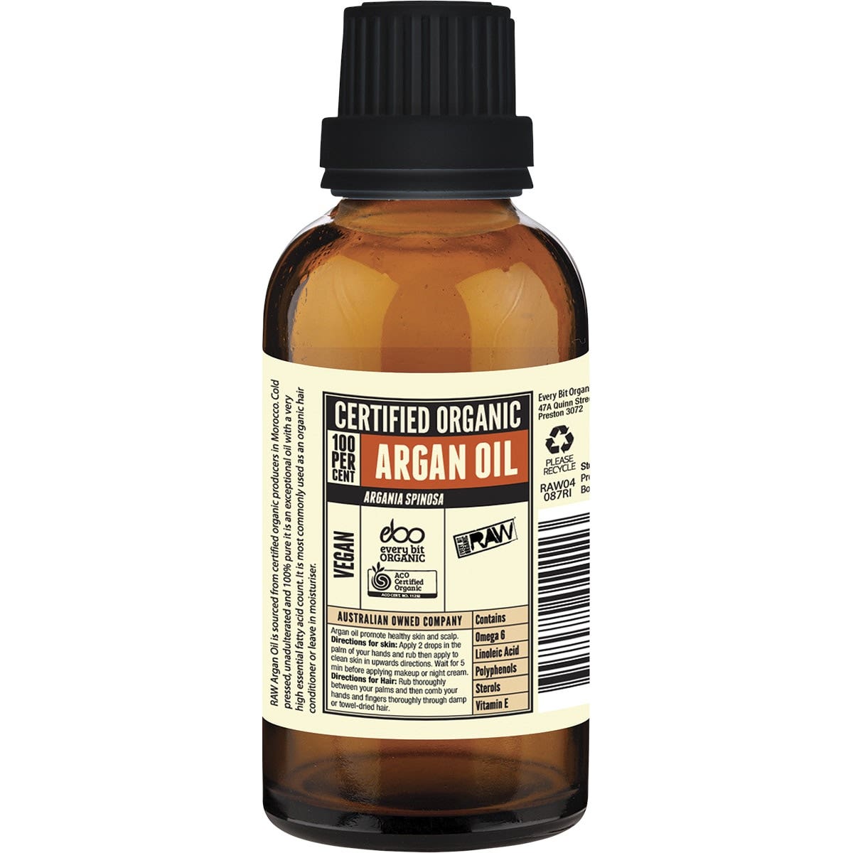 EVERY BIT ORGANIC RAW Argan Oil 50ml