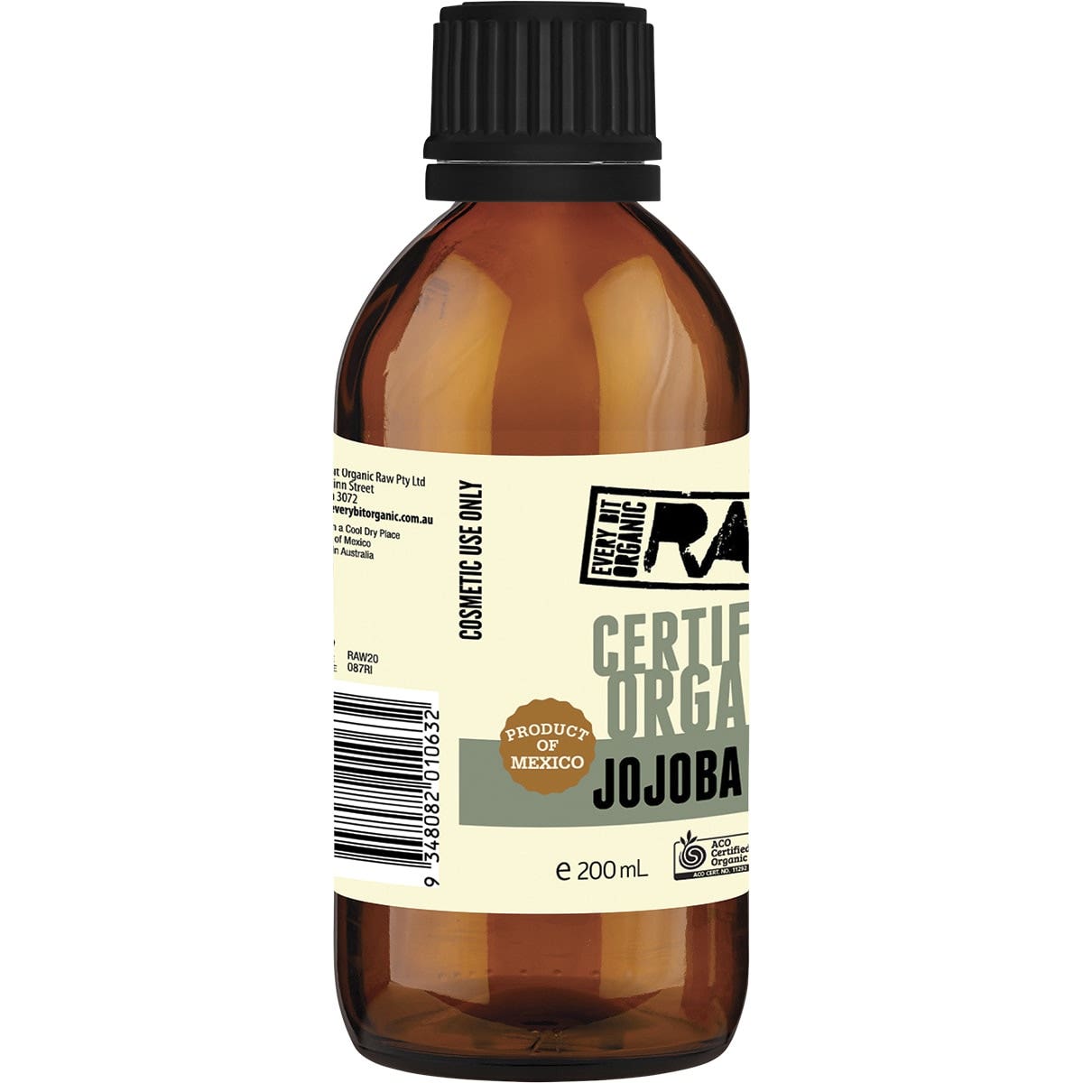 EVERY BIT ORGANIC RAW Jojoba Oil 200ml