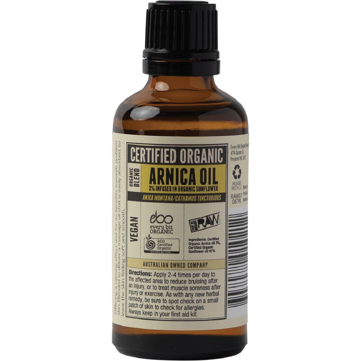 EVERY BIT ORGANIC RAW Arnica Oil 50ml