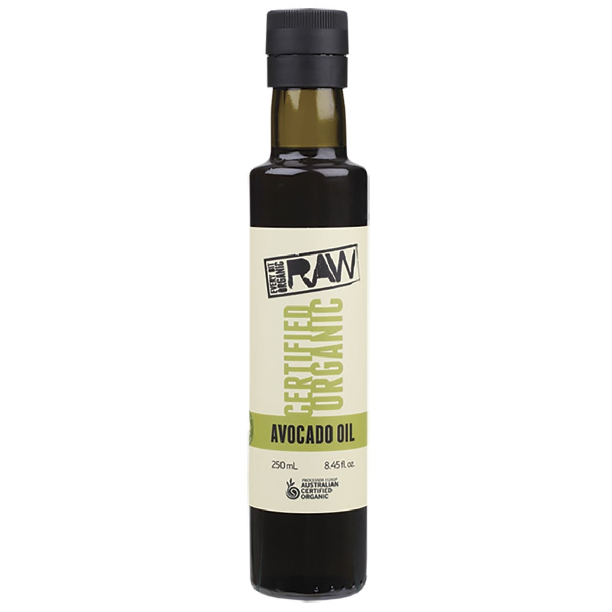 EVERY BIT ORGANIC RAW Avocado Oil - Extra Virgin Cold Pressed - Unrefined - 250ml