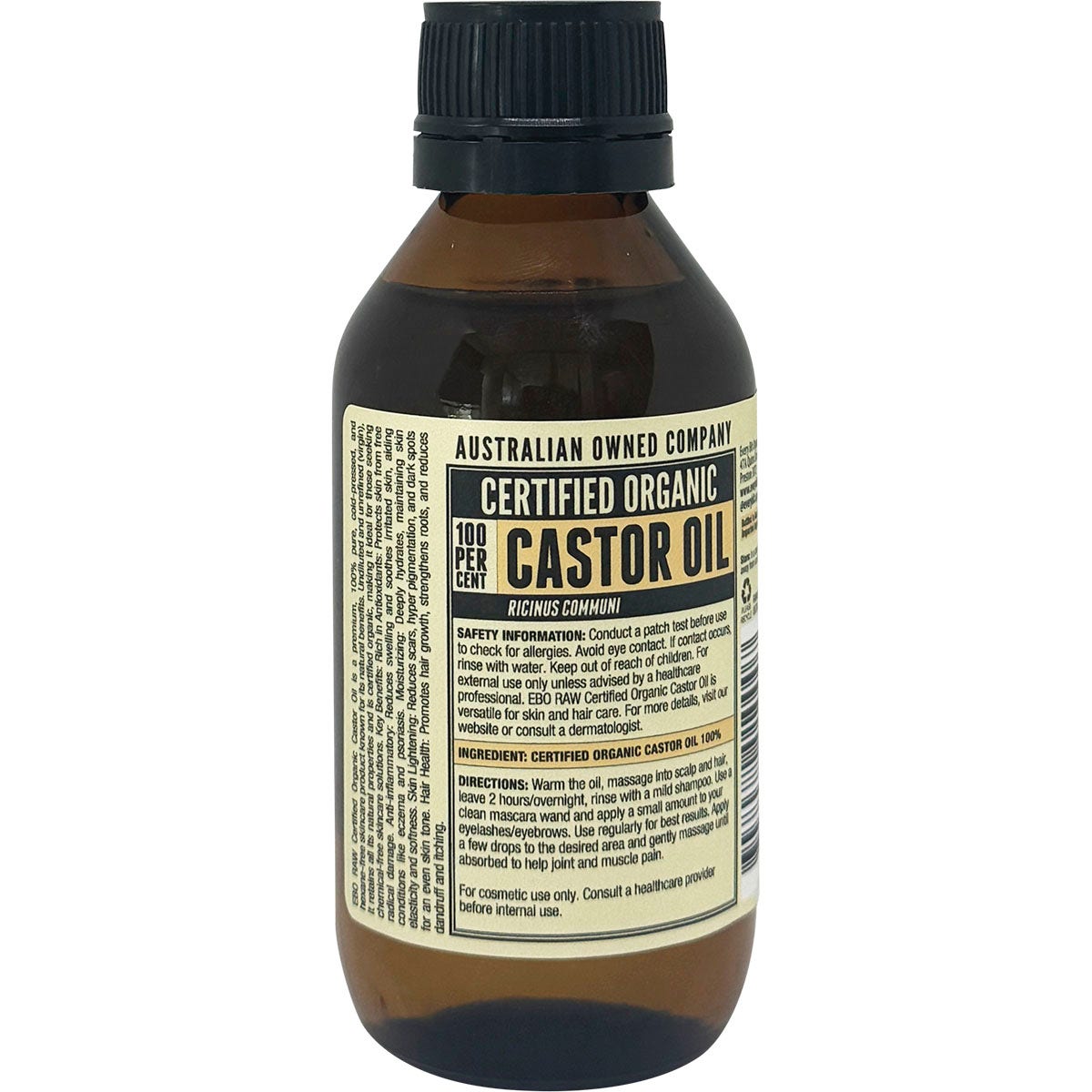 Every Bit Organic Castor Oil 100ml