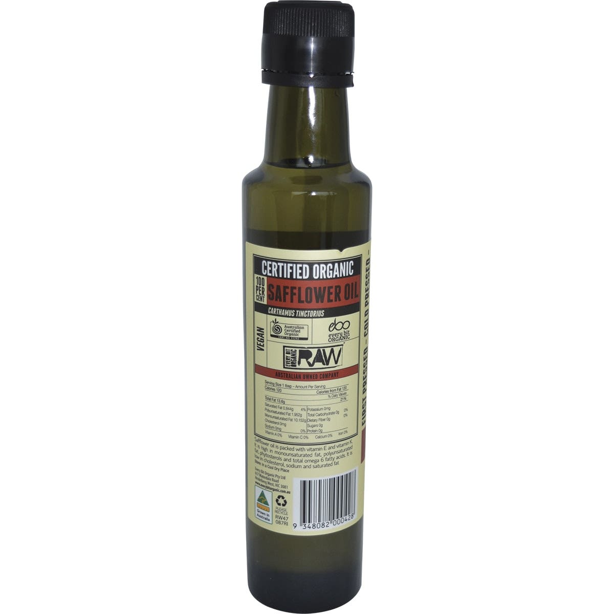 EVERY BIT ORGANIC RAW Safflower Oil 250ml