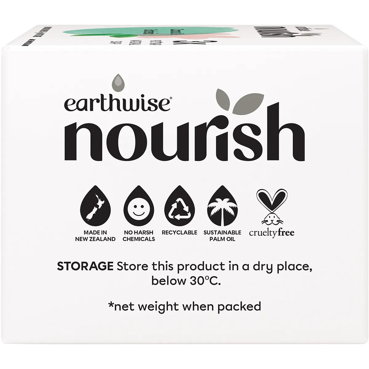 EARTHWISE NOURISH Natural Soap Bar Coconut & Gardenia 3x90g