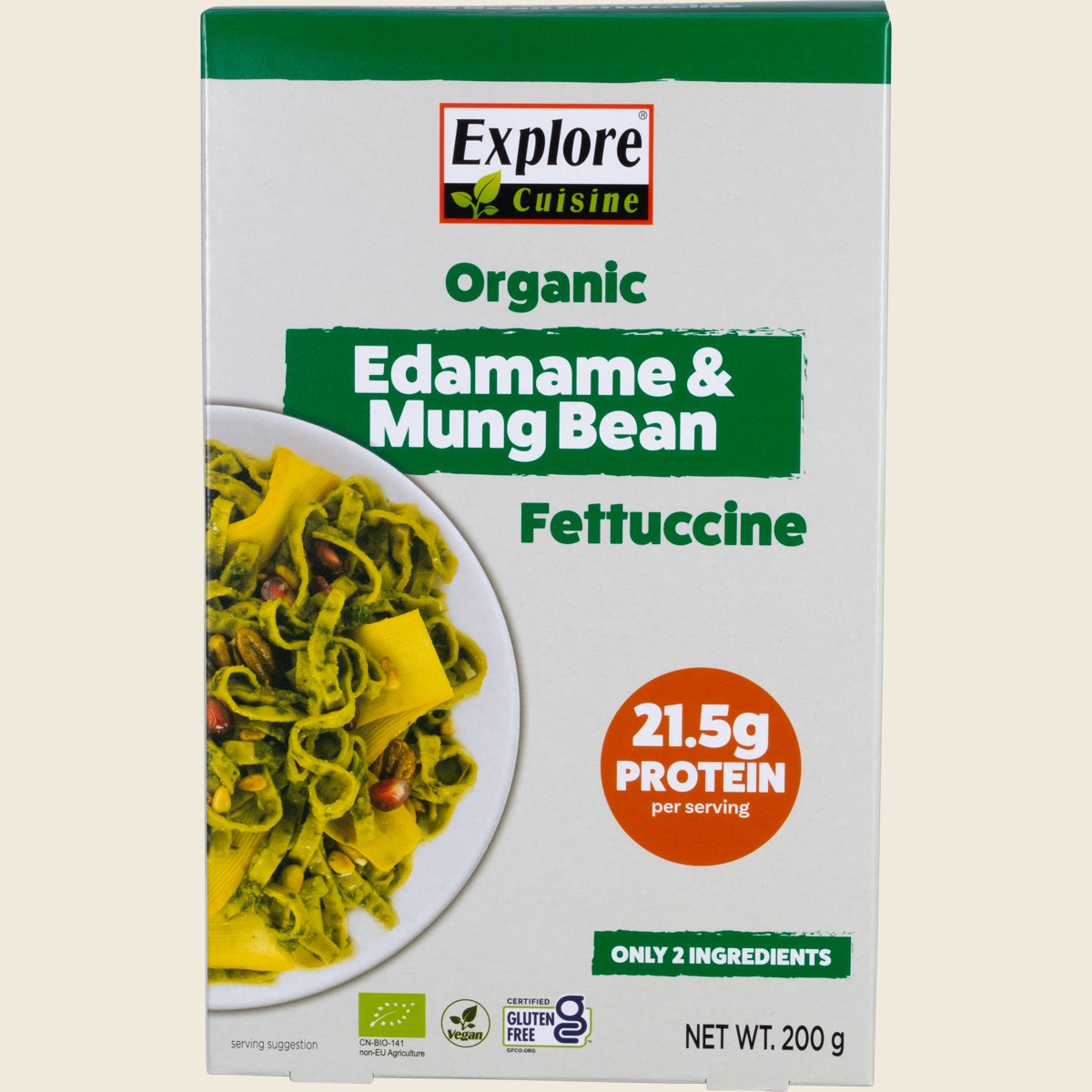 Explore Cuisine Organic Edamame & Mung Bean Fettuccine 200g