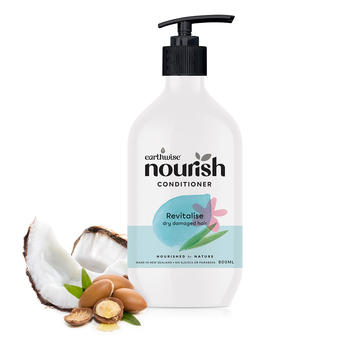 Earthwise Nourish Conditioner Revitalise Dry Damaged Hair 800ml