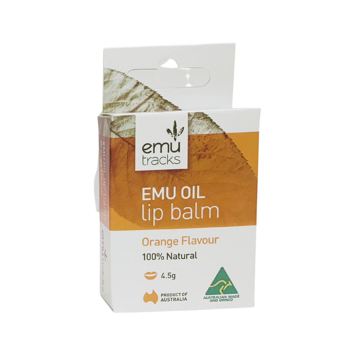 Emu Tracks Emu Oil Lip Balm Orange 4.5g