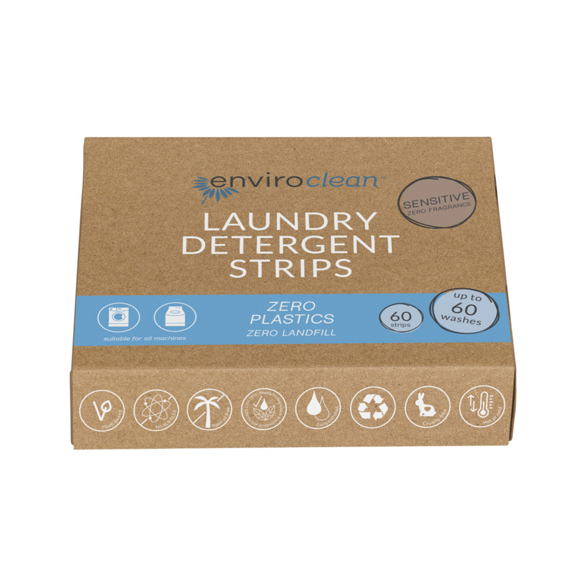 Enviroclean Earth Detergent Strips Sensitive 60 strips