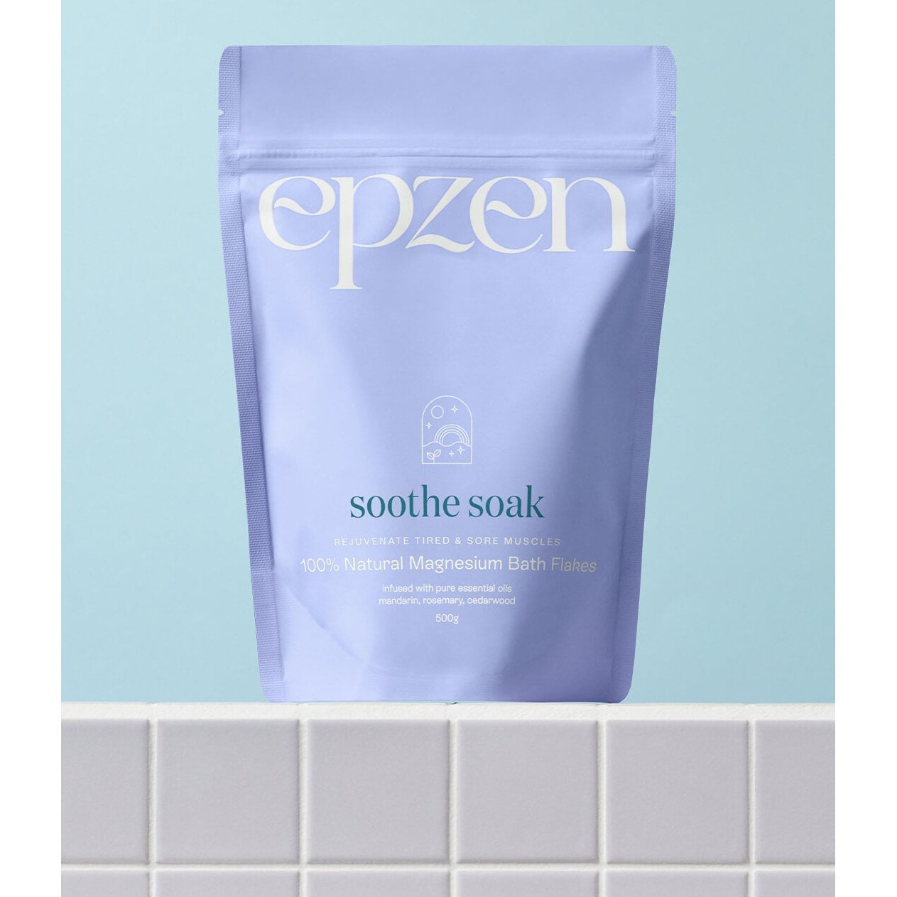 Epzen Magnesium Bath Flakes Soothe Soak 500g