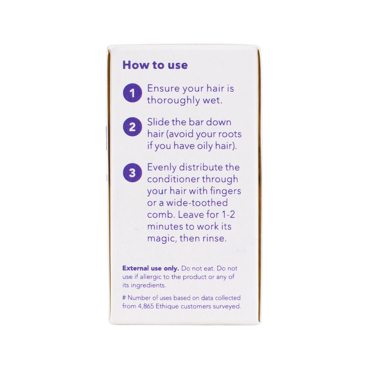 ETHIQUE Solid Conditioner Bar Tone It Down - Purple 60g