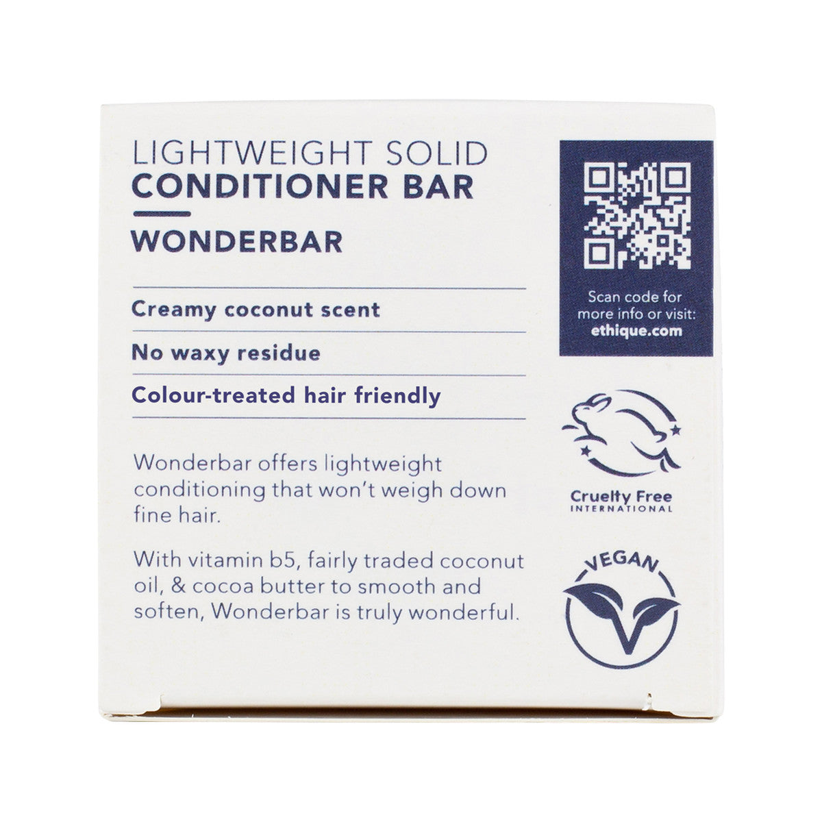 ETHIQUE Solid Conditioner Bar Wonderbar - Oily Or Normal Hair 60g