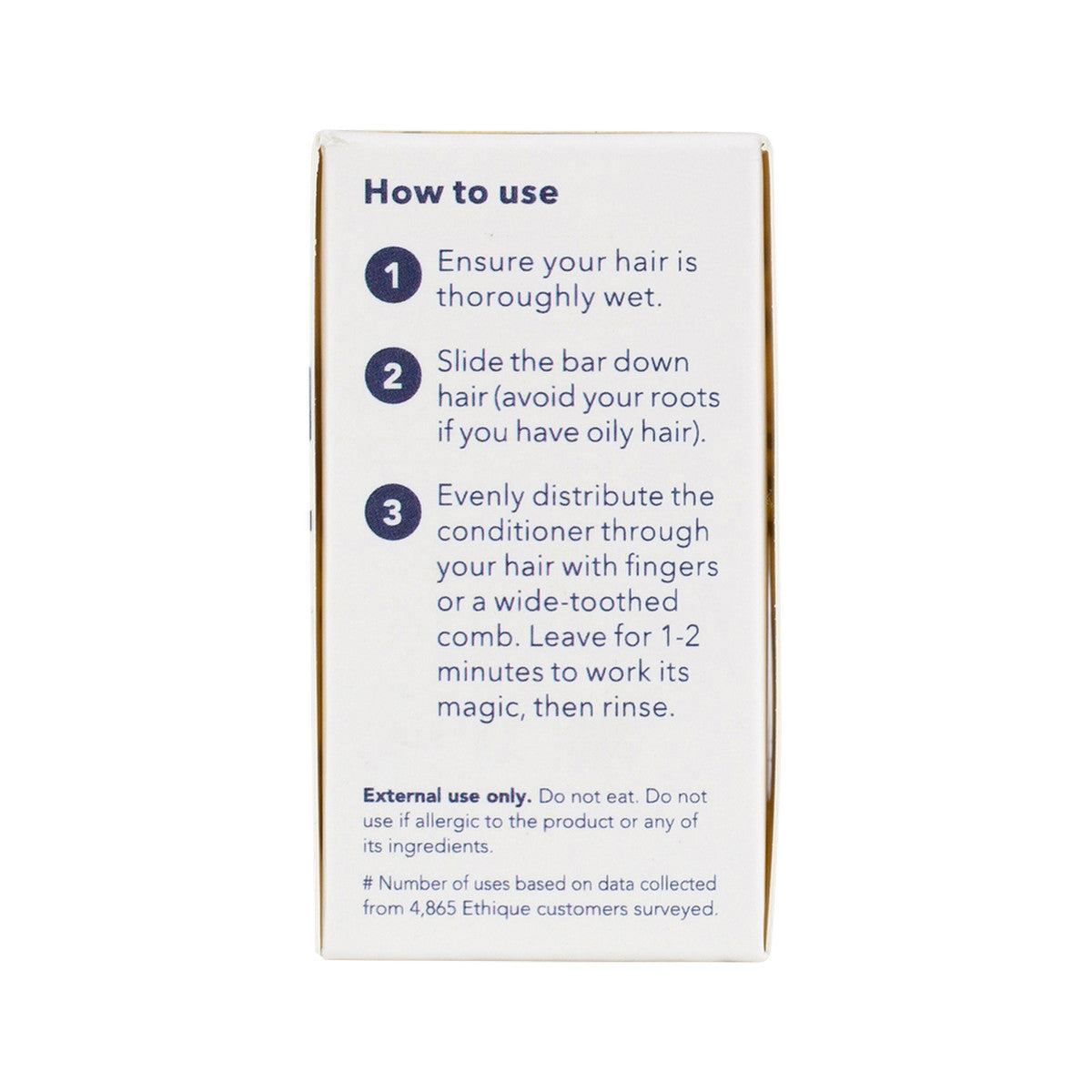 ETHIQUE Solid Conditioner Bar Wonderbar - Oily Or Normal Hair 60g