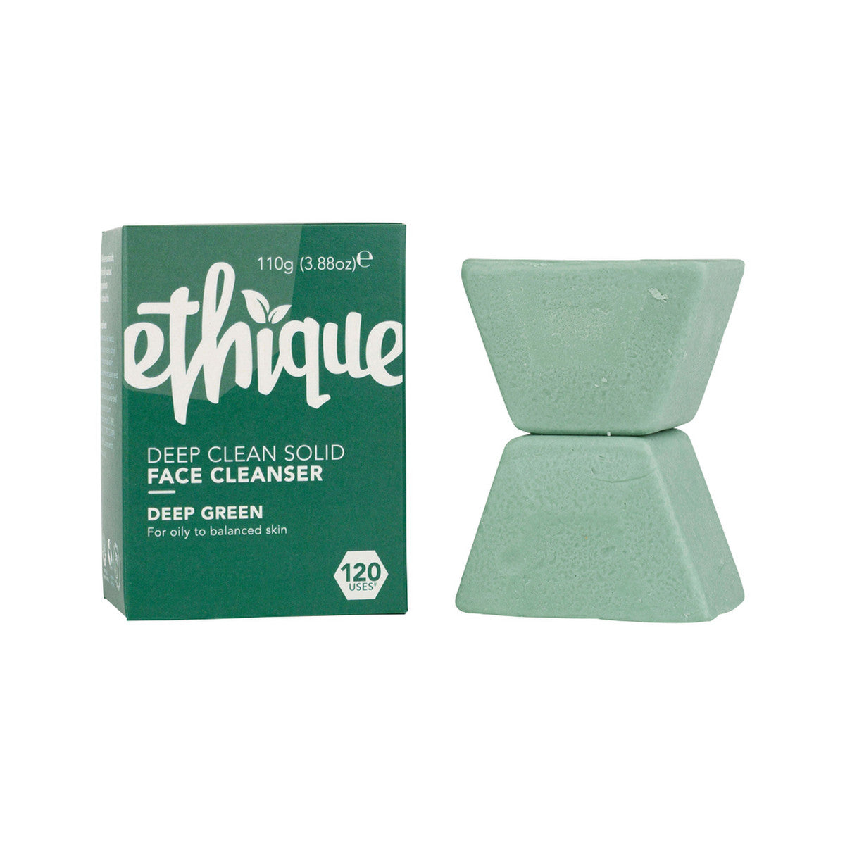 ETHIQUE Solid Face Cleanser Bar Deep Green 100g