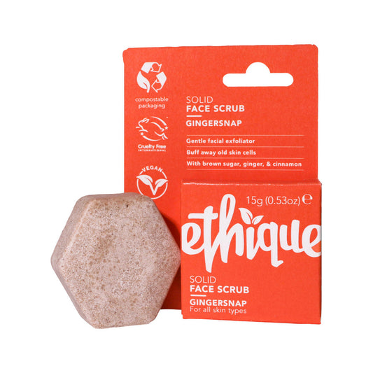 Ethique Bar Face Scrub Solid Gingersnap (For All Skin Types) 15g