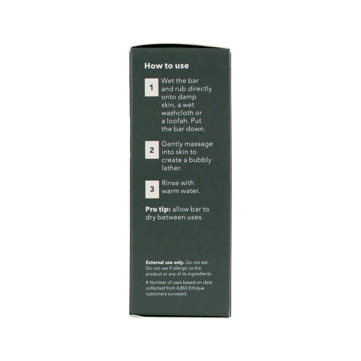 ETHIQUE Solid Bodywash Bar Charcoal, Kaolin & Oatmeal 120g