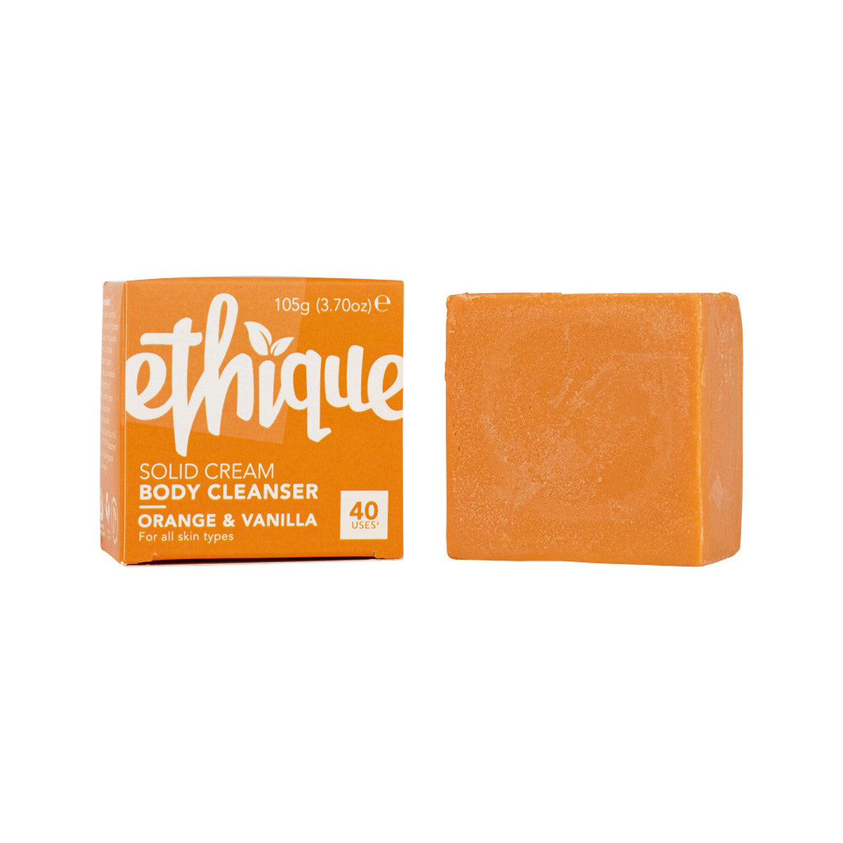 ETHIQUE Solid Cream Body Cleanser Orange & Vanilla 105g