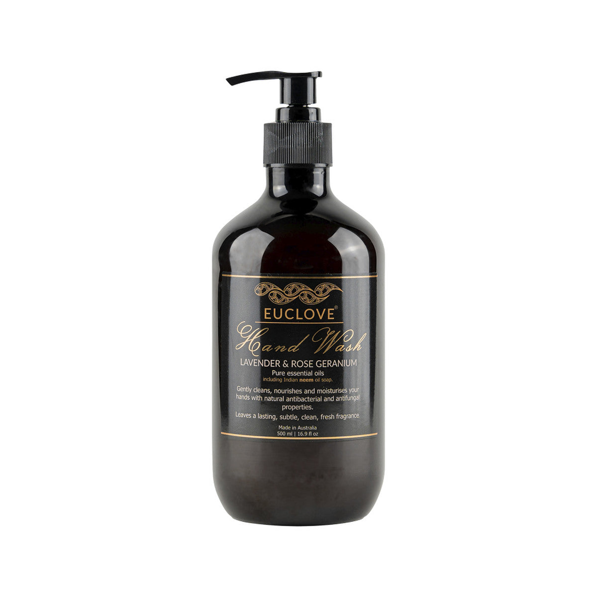 Euclove Hand Wash Lavender & Rose Geranium Pump 500ml