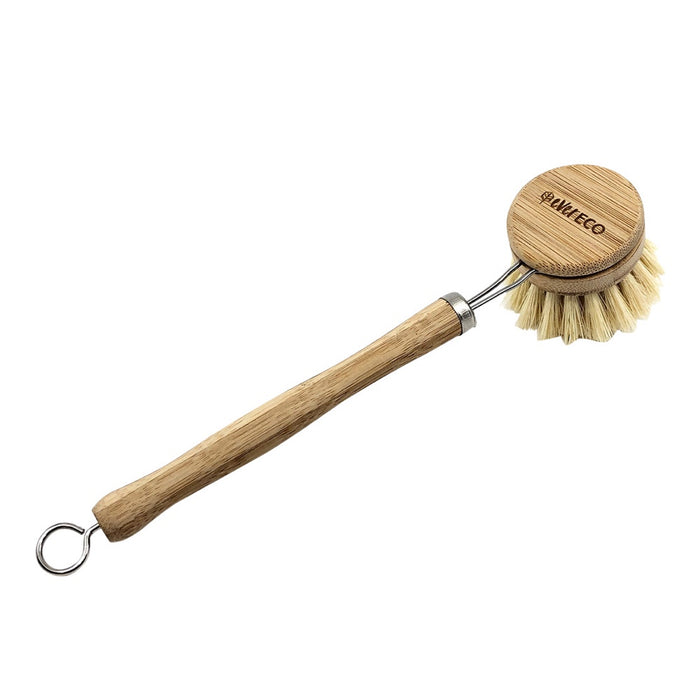 EVER ECO Dish Brush Bamboo Handle, Sisal Bristle 1