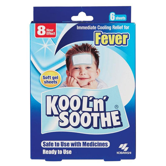 Kool n Soothe Kids Fever Relief 6 Sheets