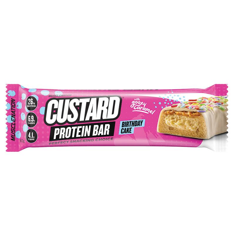 Muscle Nation Crisp Protein Bar Birthday Cake 50g Pack of 12