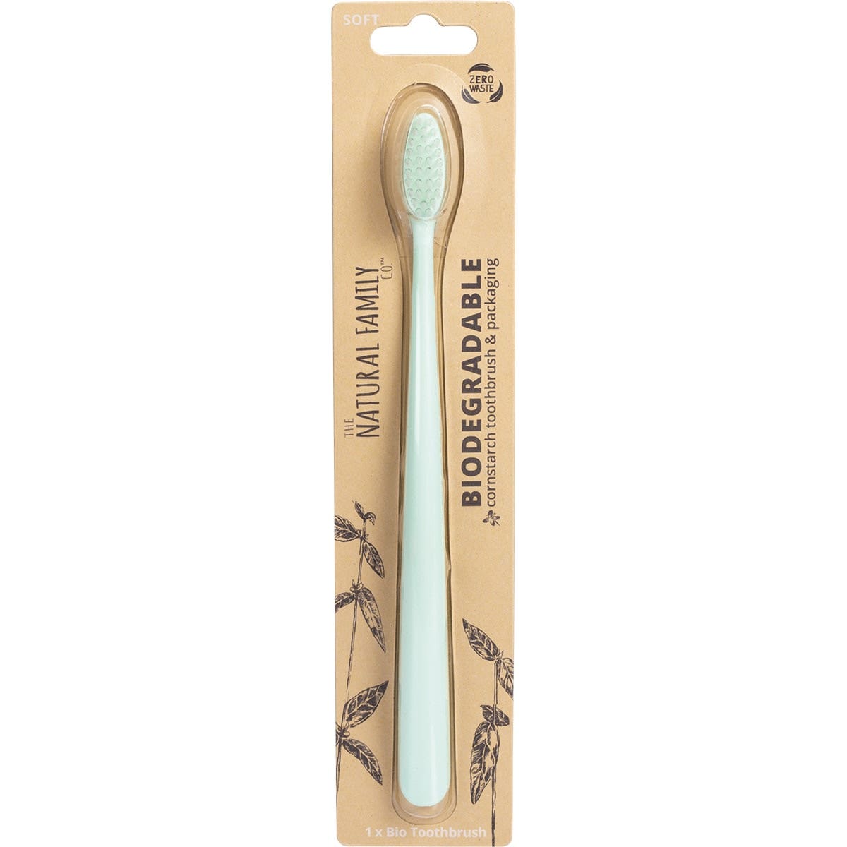 The Natural Family Co. Bio Toothbrush Pastel Mixed [Bulk Buy 8 Units]