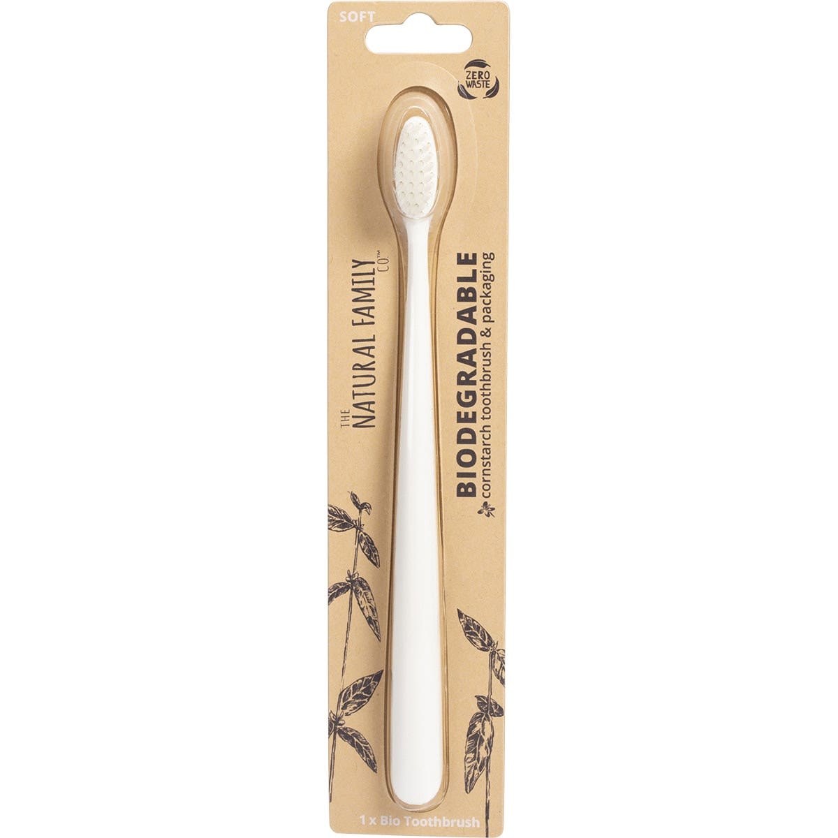 The Natural Family Co. Bio Toothbrush Pastel Mixed [Bulk Buy 8 Units]