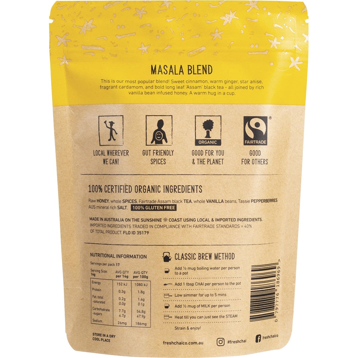 THE FRESH CHAI CO Masala Blend Honey Soaked Chai 250g